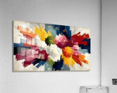 Palette Detonation – Impasto Burst Abstract Print Acrylic Print