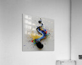 Neon Comet – Drip & Splatter Abstract Print Acrylic Print