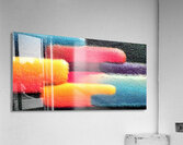 Neon Stack – Gradient Pillars Abstract Print Acrylic Print