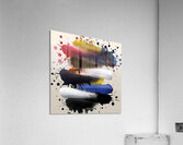 Stacked Tides – Layered Brush Columns Print Acrylic Print