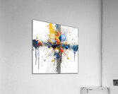 Cardinal Collision – Crossburst Abstract Print Acrylic Print