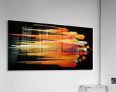 Sonic Strata – Horizontal Streaks Abstract Print Acrylic Print