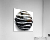 Lunar Strata – Layered Monochrome Sphere Print Acrylic Print