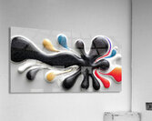 Melted Orbit – Playful Drip Abstract Print Acrylic Print