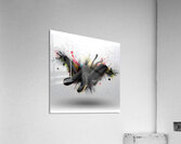 Smoke & Sparks – Minimal Ink Splash Print Acrylic Print