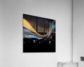 Night Tide – Gold Current Abstract Print Acrylic Print