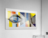 Blue-Eyed Geometry – Modern Surreal Eye Print Acrylic Print