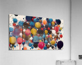 Balloon Room – Playful Pop-Color Abstract Print Acrylic Print