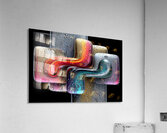 Puzzle Links – Interlocking Color Blocks Print Acrylic Print