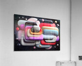 Soft Machines – Retro Tech Tubes Abstract Print Impression acrylique