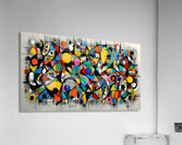 Confetti Logic – Color Grid Abstract Print Acrylic Print