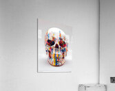 The Architect – Color Grid Skull Print Acrylic Print
