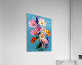 Color Study in Bloom – Abstract Floral Vase Print Acrylic Print