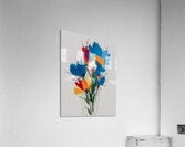 Primary Bloom – Abstract Floral Energy Print Acrylic Print