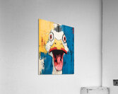 Quack Attack – Abstract Animal Portrait Print Acrylic Print