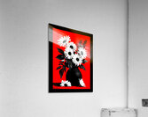 Noir Daisies – Pop Contrast Floral Print Acrylic Print