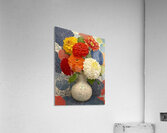 Cracked Bloom – Modern Dahlia Study Print Acrylic Print