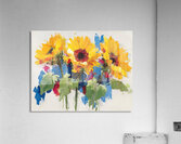 Palette of Sunlight – Sunflower Impasto Print Acrylic Print