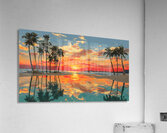 Firewater – Tropical Sunset Reflection Print Acrylic Print