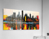 City Sparks – Abstract Skyline Print Acrylic Print