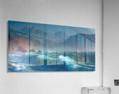 Sapphire Break – Crashing Ocean Wave Art Print Acrylic Print