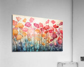 Petals in Paradise – Pastel Garden Abstract Print Impression acrylique