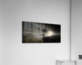 The Fisherman’s Prayer – Black and White Boat at Sea Print Acrylic Print