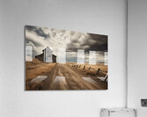 The Long Road Home – Sepia Countryside Landscape Print Acrylic Print