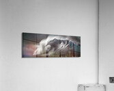 Gale Crest – Monochrome Seascape Panorama Print Acrylic Print