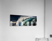 Aqua Requiem – Panoramic Ocean Wave Print Acrylic Print