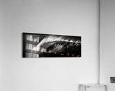 Tempest Curve – Black & White Ocean Wave Print Acrylic Print