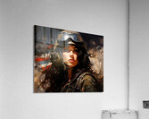 Woman of War – Grit & Grace Portrait Print Acrylic Print