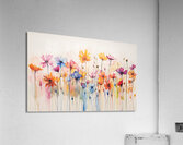 Candy Drip Garden – Abstract Floral Print Acrylic Print