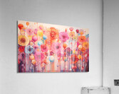 Bloom Voltage – Abstract Floral Field Print Acrylic Print