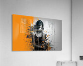 Contrast – Monochrome Splash Portrait Print Acrylic Print