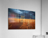 Historical – Golden Prairie Cabin Landscape Art Print Acrylic Print