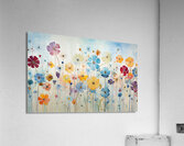 Flower Explosion – Colorful Wildflower Meadow Art Print Impression acrylique