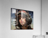 Woman Of War - Modern Valkyrie Portrait Art Prints Impression acrylique