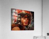 Woman Of War - Urban Warrior Portrait Art Prints Acrylic Print