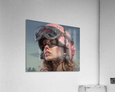 Woman Of War - Tactical Visor Portrait Art Prints Acrylic Print
