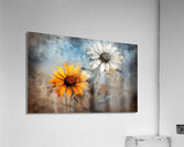 Fire And Ice - Sunflower Contrast Art Prints Impression acrylique
