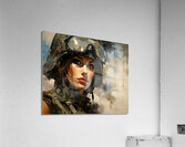 Woman of War – Contemporary Figurative Art Print Acrylic Print