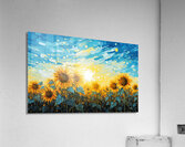Resonance – Sunflower Field Art Print Acrylic Print