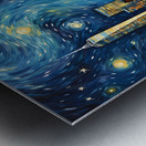 Starry Night Skyline - Starry Cityscape Art Prints Metal print