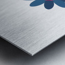 Plaid Botanica 12 - Contemporary Floral Art Prints Metal print