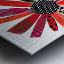 Plaid Botanica 23 - Modern Floral Art Prints Metal print