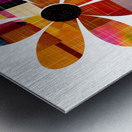 Plaid Botanica 15 - Contemporary Floral Pattern Art Prints Metal print