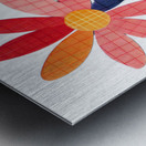 Plaid Botanica 25 - Modern Floral Art Prints Metal print