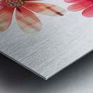 Plaid Botanica 4 - Contemporary Floral Art Prints Metal print