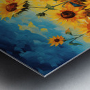 Le Soleil Se Souvient - The Sun Remembers - Warm Floral Art Prints Metal print